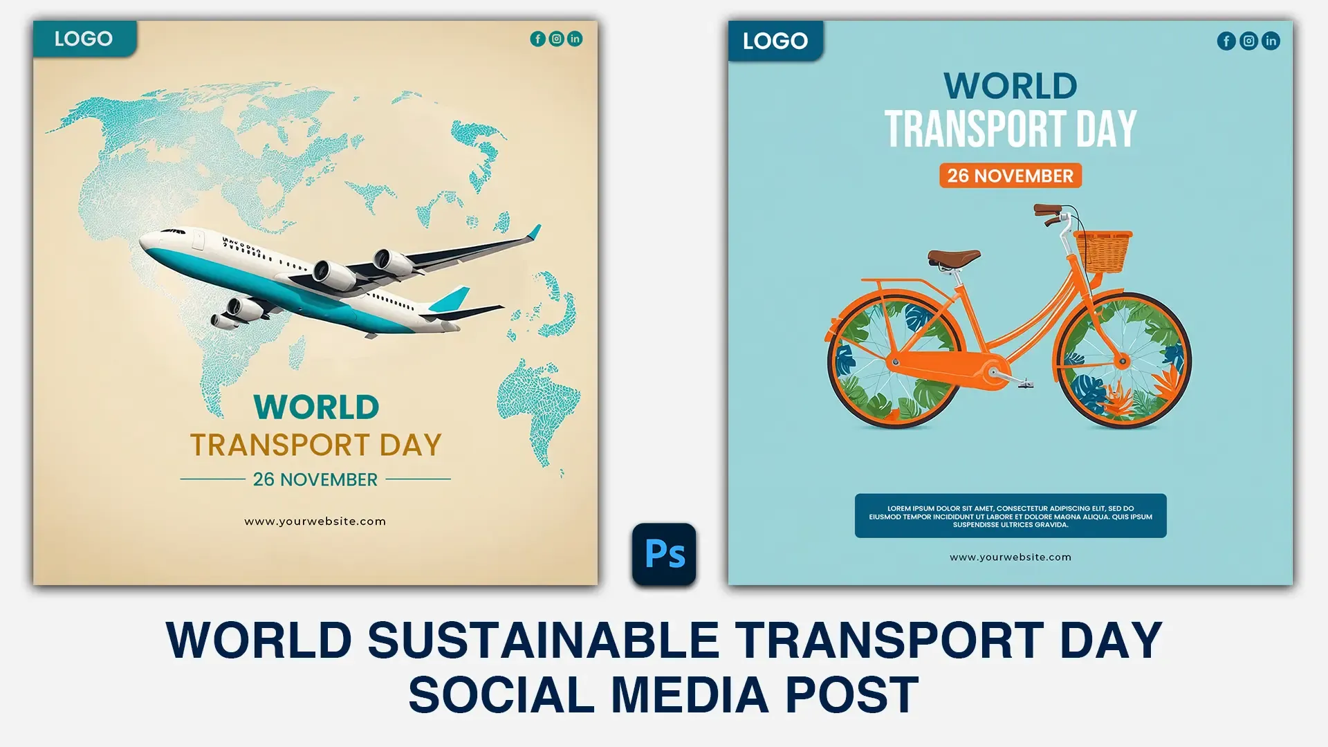 World Transport Day Air Travel and Global Connectivity Instagram Post image